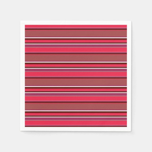 Red stripes napkins (Front)