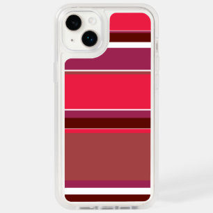 Red stripes OtterBox iPhone 14 plus case