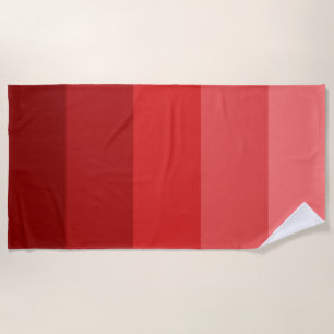 Red stripes pattern beach towel