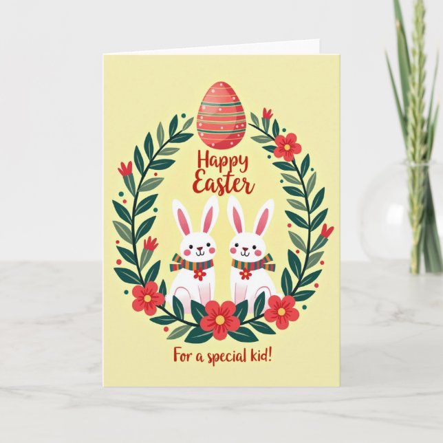 Red Stripes Polka Dots Oval Card (Front)