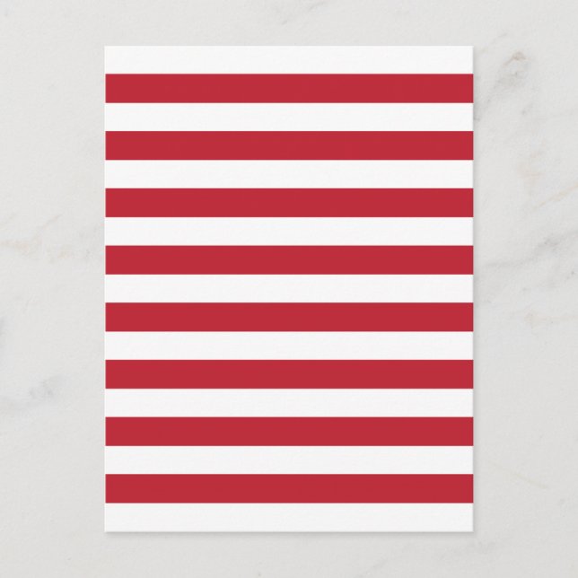 Red Stripes Postcard (Front)