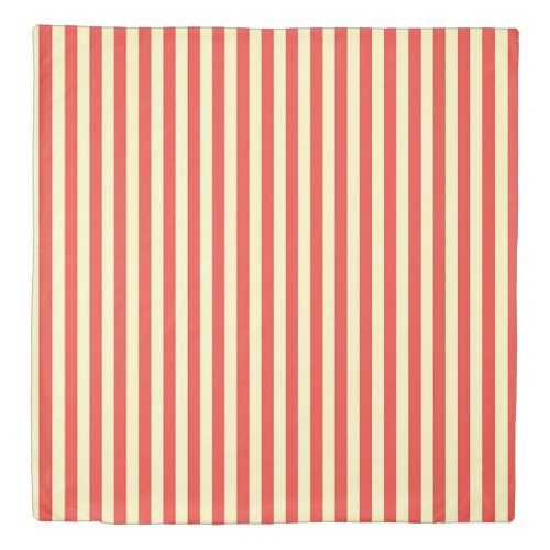 Red Stripes  Queen Size 