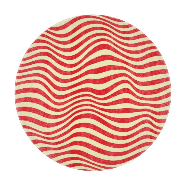 Red stripes: seamless vintage background. cutting board (Front)