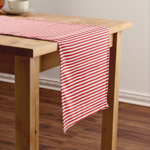 Red Stripes Table Runner