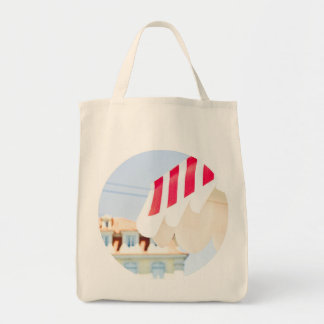 Red Stripes Tote Bag