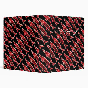 red sturgeons surfacing Thunder_Cove 3 Ring Binder