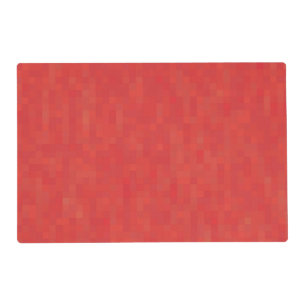 Red subtle minimalist elegant modern laminated placemat