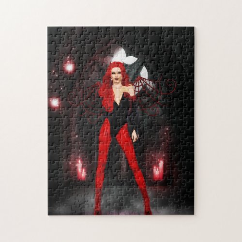 Red Succubus Jigsaw Puzzle