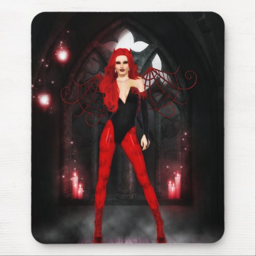 Red Succubus Mouse Pad