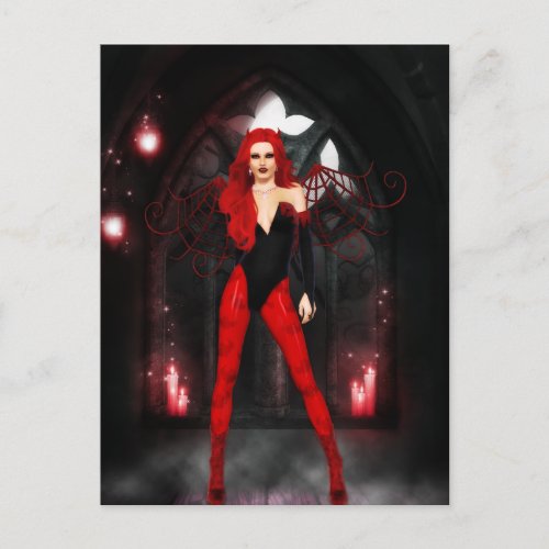 Red Succubus Postcard