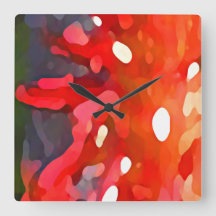 Red Sun Abstract by Amy Vangsgard
