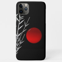 Red sun black white zen
