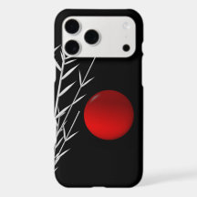 Red sun black white zen