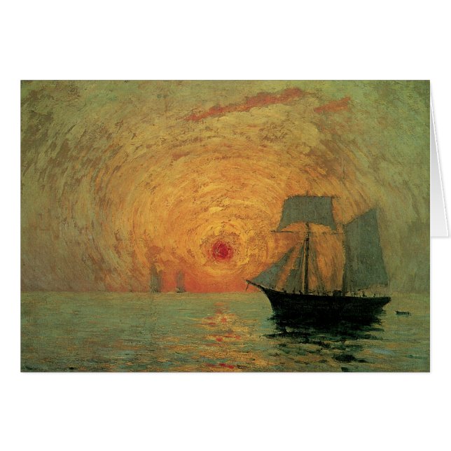 Red Sun by Maxime Maufra, Vintage Impressionism (Front Horizontal)