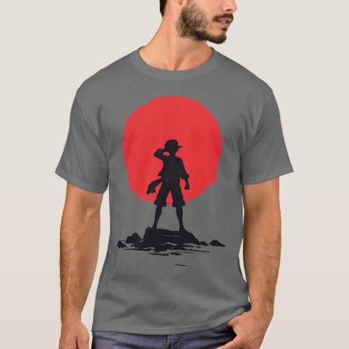 Red sun pirate T_Shirt