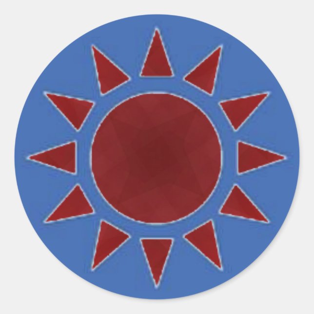 Red Sun Sticker (Front)