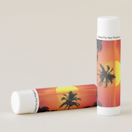 Red Sun Tropical Palm Beach Lip Balm