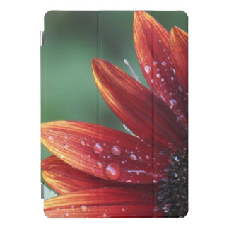 Red Sunflower Petals And Rain Drops iPad Pro Cover