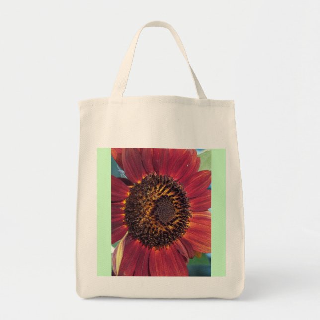 Red Sunflower Tote Bag (Front)