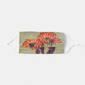 Red Sunflowers Face Mask (Front, Folded)