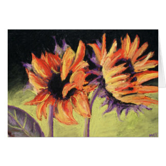 Red sunflowers (ME) Cards