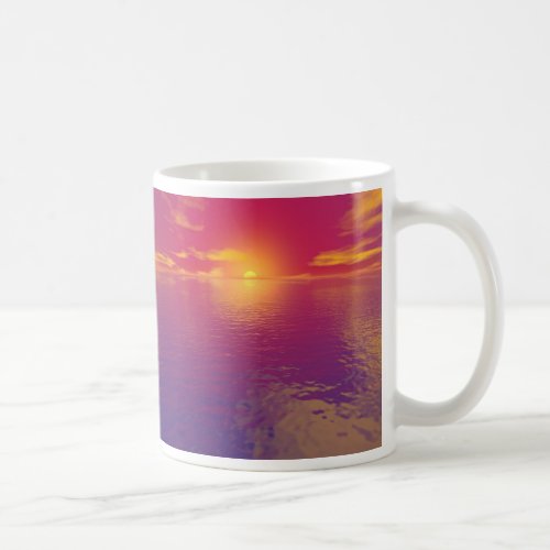 Red Sunset Coffee Mug