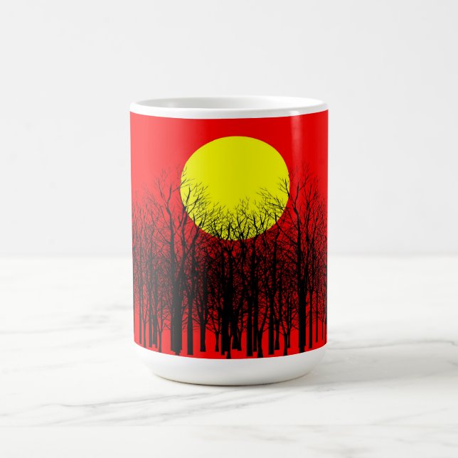 Red Sunset Mugs (Center)