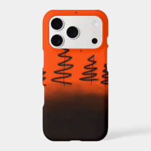 Red sunset orange tree silhouette phonecase iphone 18 pro case