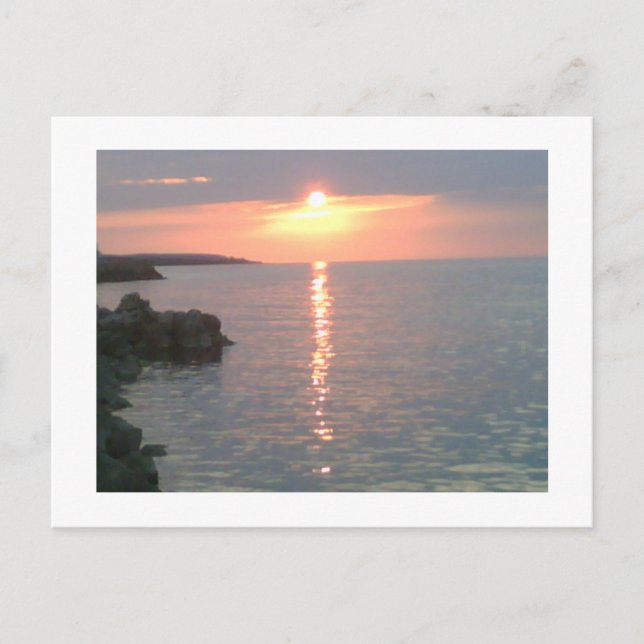 Red Sunset Postcard (Front)