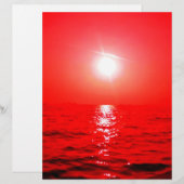 Red Sunset Seascape (Front/Back)