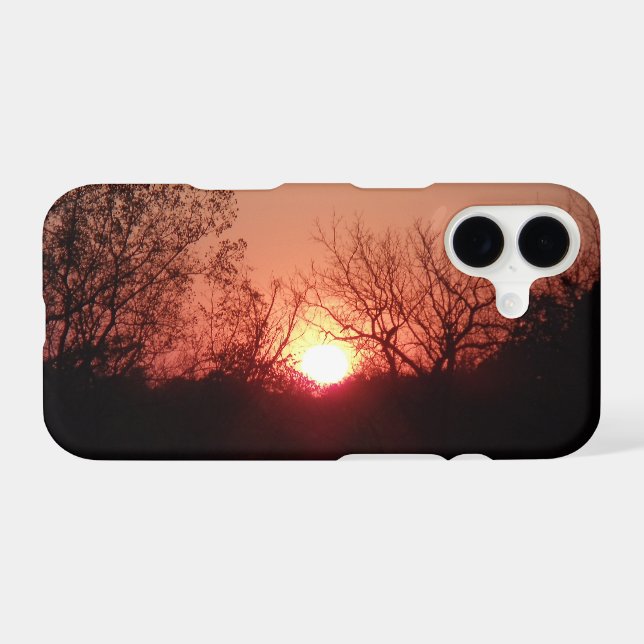 Red Sunset Silhouette Case-Mate iPhone Case (Back (Horizontal))