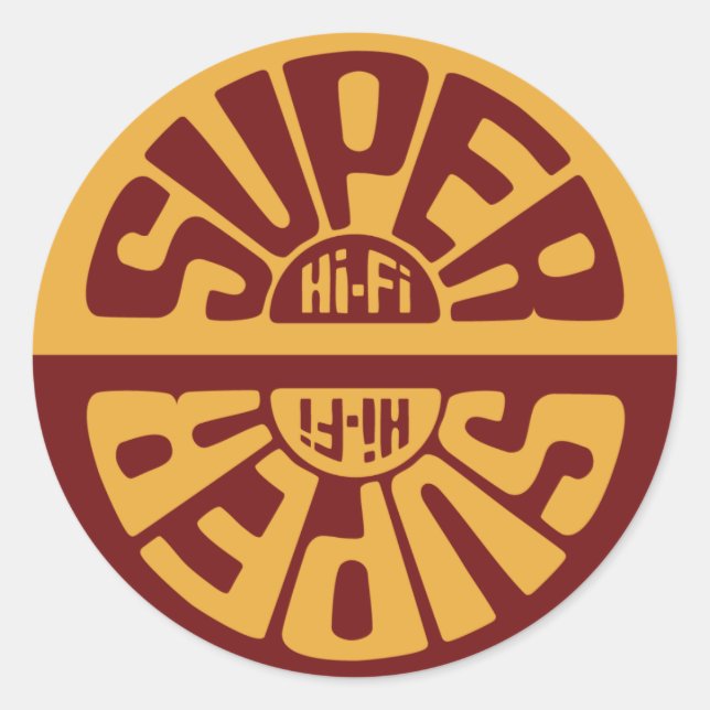 Red Super Hi-Fi Sticker (Front)