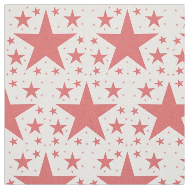 Red Superstar Collection Pattern Fabric (Swatch)