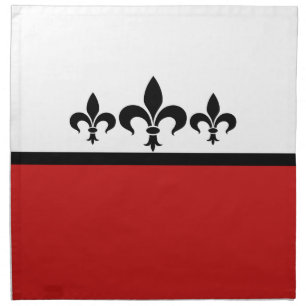 Red Swanky Fleur De Lis Napkins