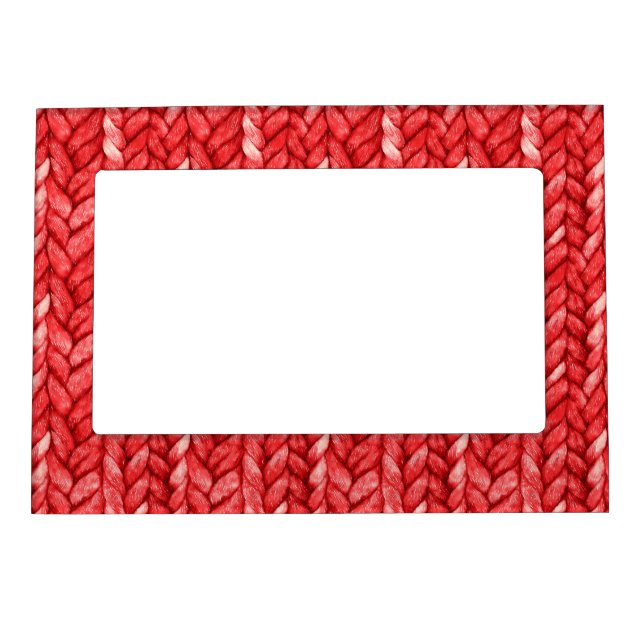 Red Sweater Bridal Shower Magnetic Frame (Front)