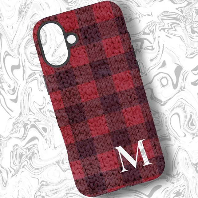 Red Sweater Buffalo Plaid Check Case-Mate iPhone Case (Creator Uploaded)