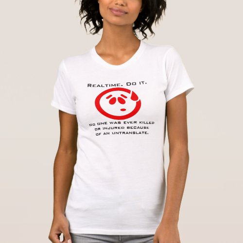 Red Sweaty Write Realtime Court Reporting T_Shirt