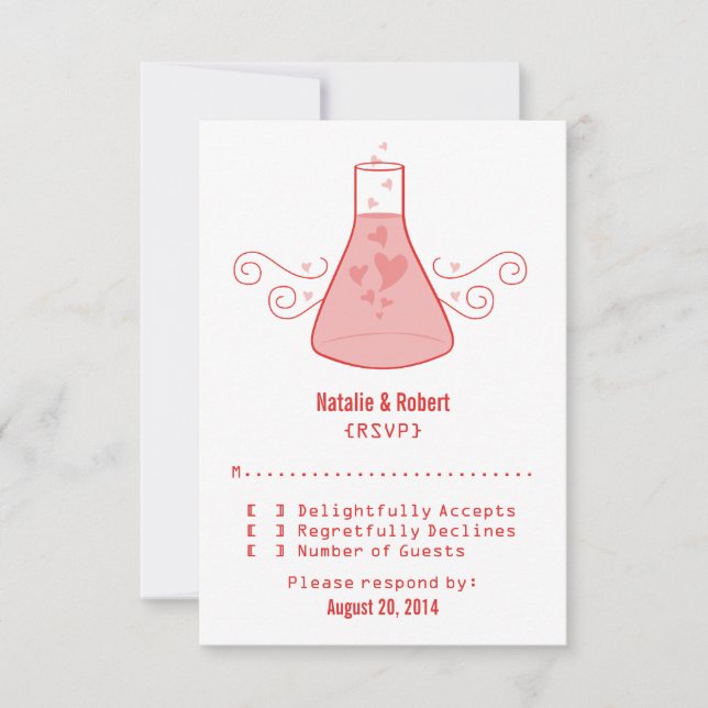 Red Sweet Chemistry Response Card (Front)