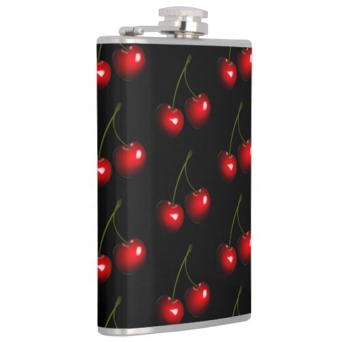 Red Sweet Cherries Flask