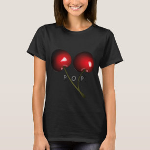Red Sweet Cherries Funny T-Shirt - Custom Text