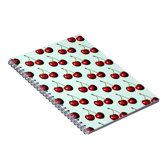 Red Sweet Cherries Notebook (Right Side)