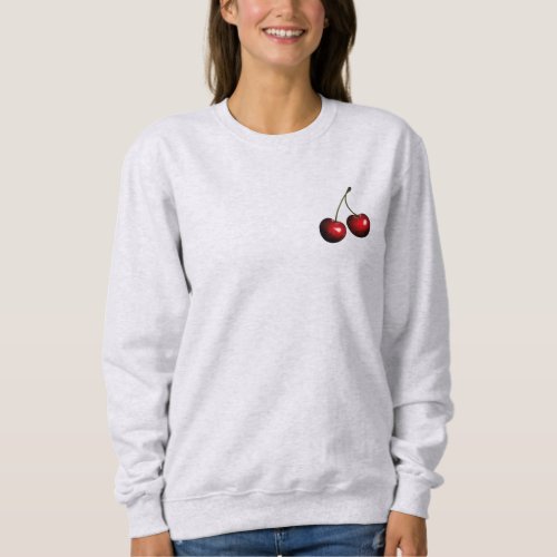 Red Sweet Cherries Sweatshirt