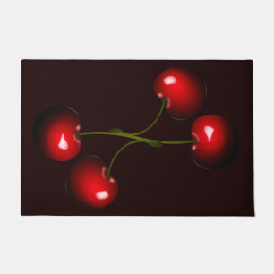 Red Sweet Cherry Doormat - Your Color