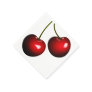 Red Sweet Cherry Napkins - Customizable