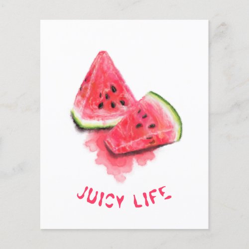 Red Sweet Juicy Watermelon Flyer