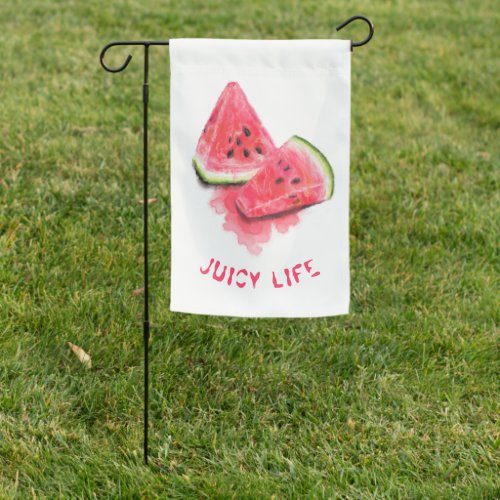 Red Sweet Juicy Watermelon Party Garden Flag