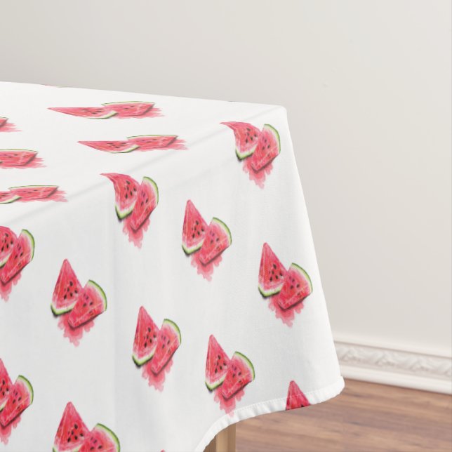 Red Sweet Juicy Watermelon Tablecloth (In Situ)