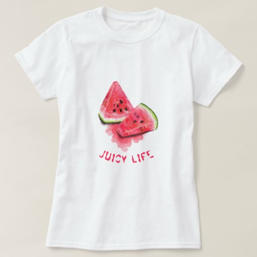 Red Sweet Juicy Watermelons T_Shirt Tasty _ Fun