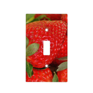 Red Sweet Strawberries Light Switch Cover