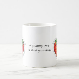 Red Sweet Strawberry - edit phrase Coffee Mug